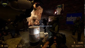 ZOMBIE ESCAPE ROUND ON COUNTER-STRIKE: SOURCE, map: ze_SURVIVORS, LEVEL 2 CSS