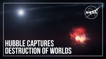 Hubble Captures Destruction of Worlds