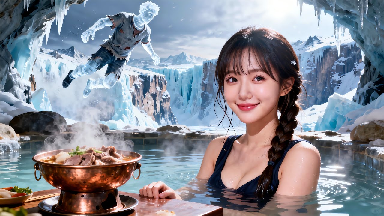 末日被男友推下火車凍死🚂，重生後我用千萬遺產買下整座溫泉山♨️！他凍成人形冰雕，而我在溫泉裡涮羊肉🍲