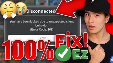 NEW Roblox Error Code 268 Fix (Kicked Due to Unexpected Client Behavior) 2025