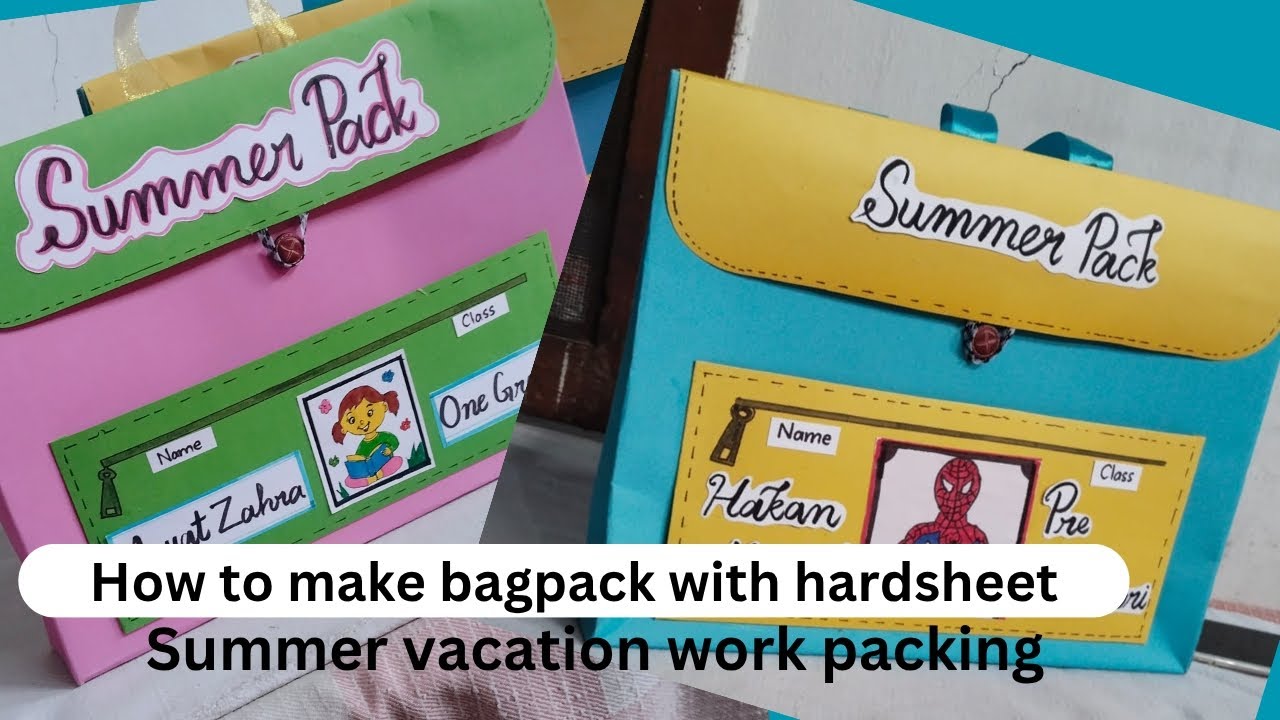 How to Make a Backpack with Hard Chart Paper | Easy DIY School Bag at Home
