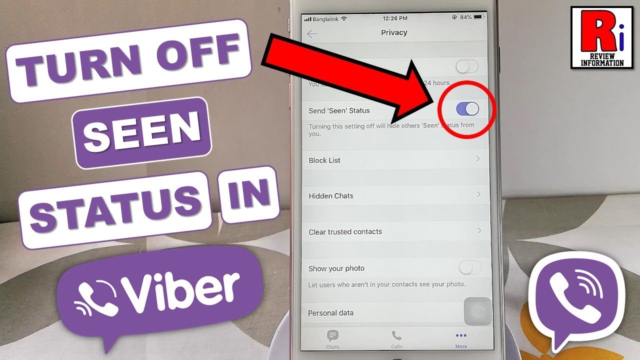 HOW TO TURN OFF SEEN STATUS IN VIBER YouTube
