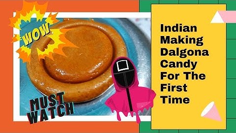 Making Dalgona Candy For The First Time l How To Make Dalgona Candy l Squid Game Candy