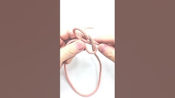 ASMR DECORATIVE CHINESE LOOP , HOW TO TIE THE MOST USEFUL KNOTS IN THE WOLD #shorts