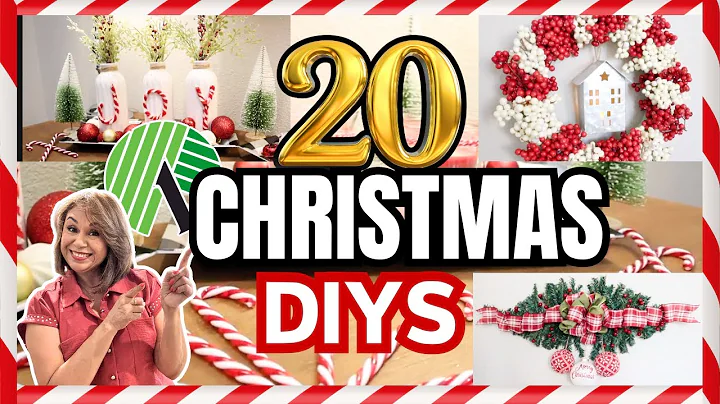 20 BEST CHRISTMAS DOLLAR TREE DIY PROJECTS! DON'T WAIT START CREATING NOW!