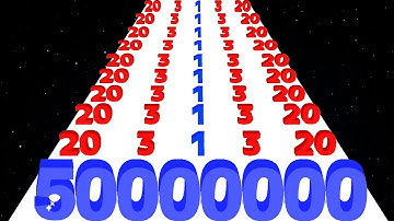 Number Rush: 2048 Challenge vs Number Run Game: Merge Number - Satisfying ASMR Gameplay (Math Games)