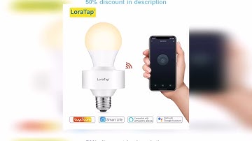 #Tuya Smart ZigBee 3.0 Led Bulb Socket Lamp Adapter Holder E27 Works with Google Home Alexa Echo