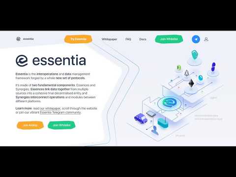 [ICO] Essentia - децентрализованная структура взаимодействия и управления данными