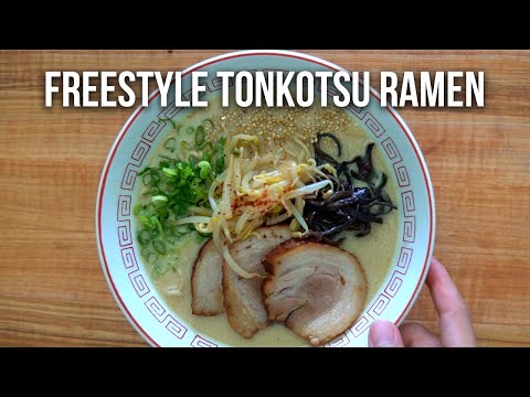 Making Some Tonkotsu Ramen (recipe + method)