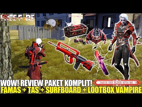 COMBO FAMAS BLOODY + BUNDLE VAMPIRE + TAS VAMPIRE + SURFBOARD BLOOD BAT - MUSUHNYA AUTO NYERAH!!!