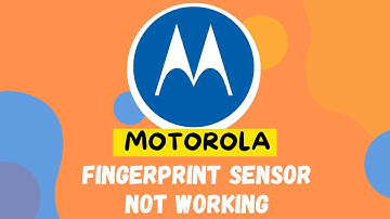 How to Fix motorola phone fingerprint sensor not working || Solution of fingerprint sensor issue