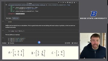Matrix Arithmetic in Python