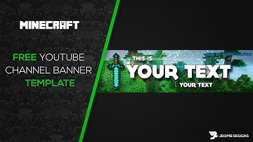 [Photoshop] FREE HD Minecraft Youtube Channel Banner Template + Tutorial