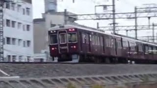 2014.02.07 阪急 7300系7305F 特急梅田行き通過 相川駅 阪急電車 阪急電鉄