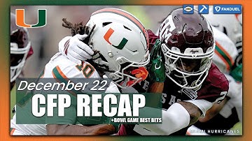 CFP First Round Recap + Bowl Game Previews | Miami - Texas A&M Recap + more! | Presented by FanDuel