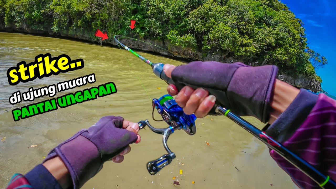 SEBESAR APA ITU IKANYA‼️MANCING CASTING DI PANTAI UNGGAPAN MALANG SELATAN