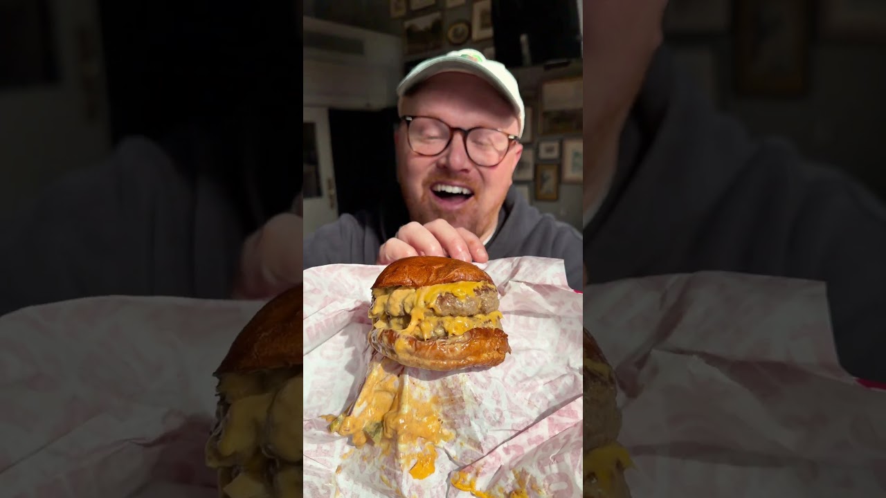 Best new burger in London? #burger #london #foodie #shorts