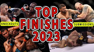 Top MMA Finishes 2023: Knockouts & Submissions  1