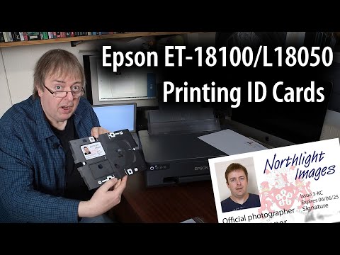 Epson ET 18100 - L18050  ID Card Printing- Plastic ID Cards With The Card Holder And Epson Software