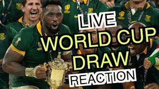 The Rugby World Cup 2027 Pool Draw | LIVE Reaction