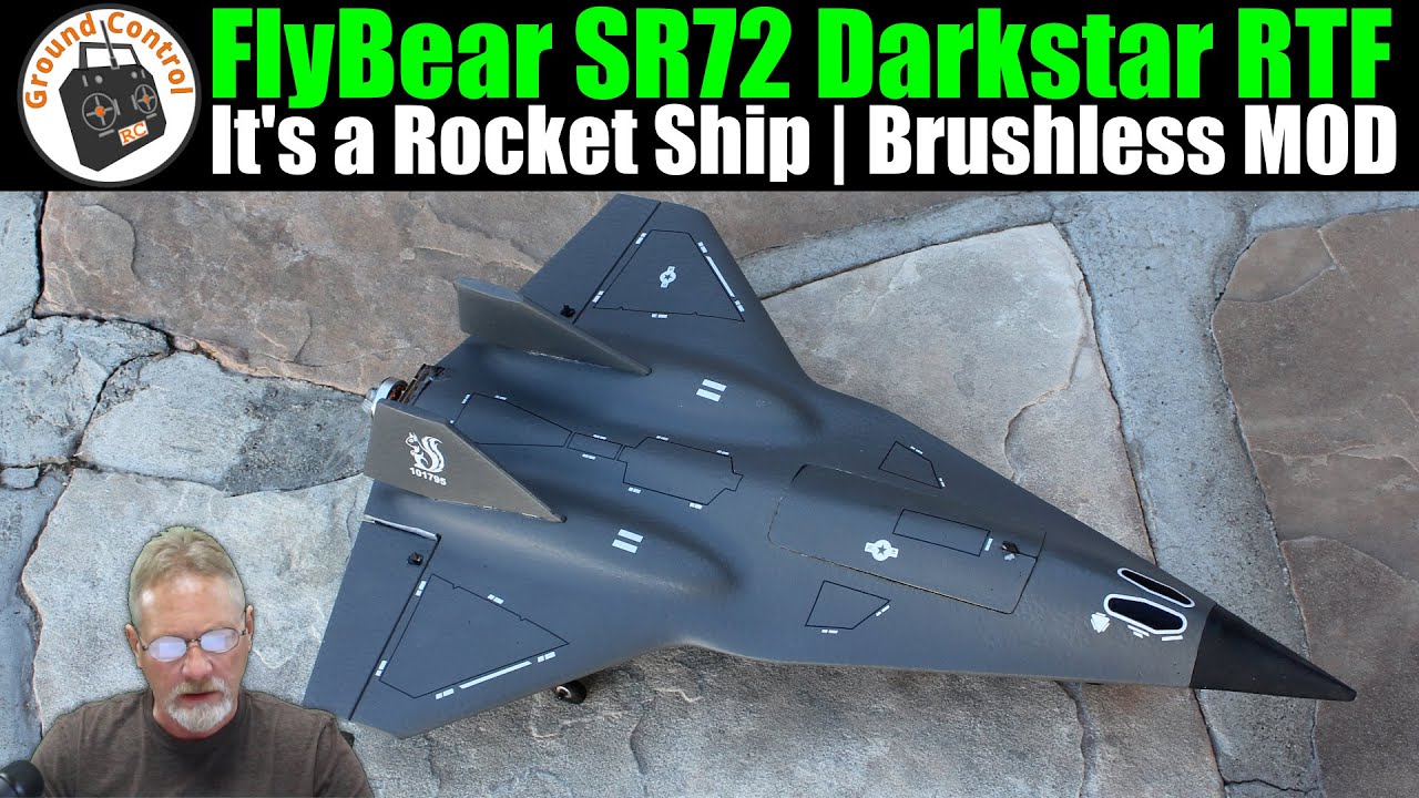 It's a Rocket Ship | Brushless Motor MOD | FlyBear SR-72 Darkstar