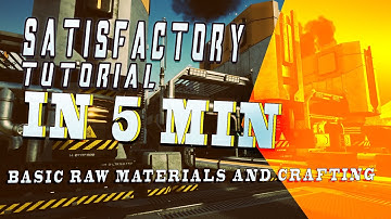 Satisfactory Tutorial in 5 Minutes E1: Tier 0 | Basic raw materials and crafting