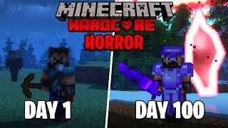 I Survived 100 Days in a Horror World in Minecraft... Here's what happened