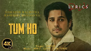 Tum Ho (LYRICS) - Mission Majnu | Sidharth Malhotra, Rashmika Mandanna | Papon | Arko | AM Turaz