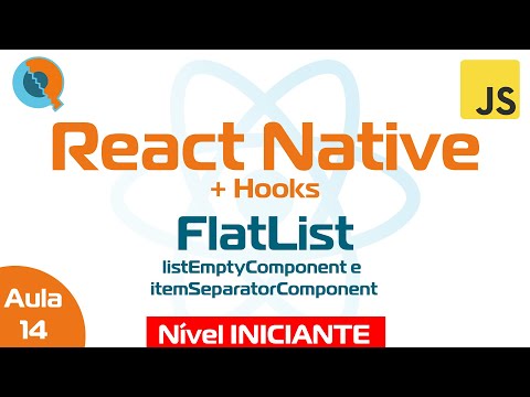 Aula 14.2 - listEmptyComponent e itemSeparatorComponent - Curso React Native + Hooks