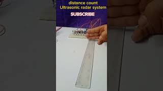 distance count Ultrasonic radar system. #shortsvideo #experiment #sensor #class