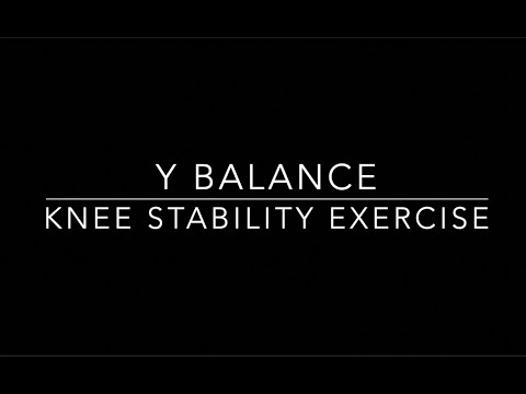 Y balance knee stability exercise