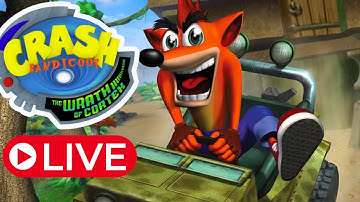 CRASH BANDICOOT WRATH OF CORTEX RETRO ACHIEVEMENTS PART 2 🔴LIVE