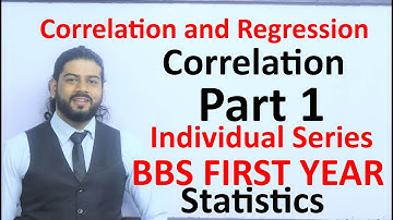 Correlation Part 1 Correlation and Regression BBS First Year Statistics Solution in Nepali 10 Mark