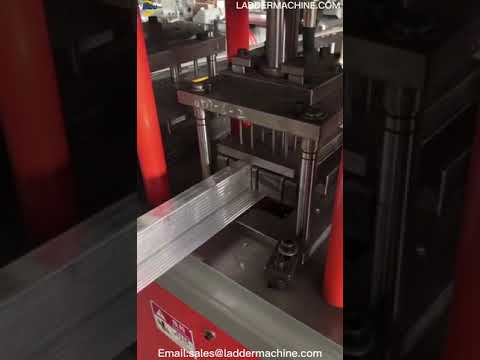 Aluminium A type ladder making machine, hydraulic punching