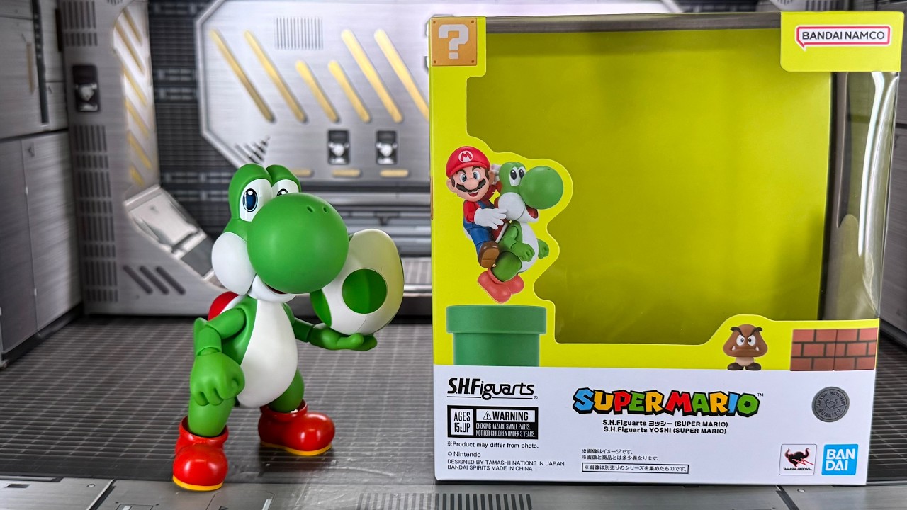 S.H. Figuarts Yoshi Action Figure Review - Super Mario - Bandai 