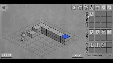 Light-Bot solved in 131 Commands (Levels 1 to 6)