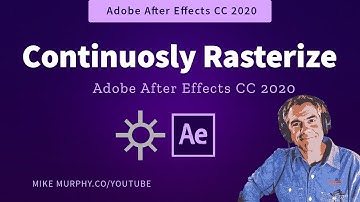 After Effects: How To Use Continuously Rasterize for Vector Files