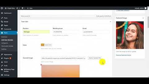 TeamPress Create member information and how to use short code