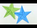 Paper star folding  easy origami star for beginners