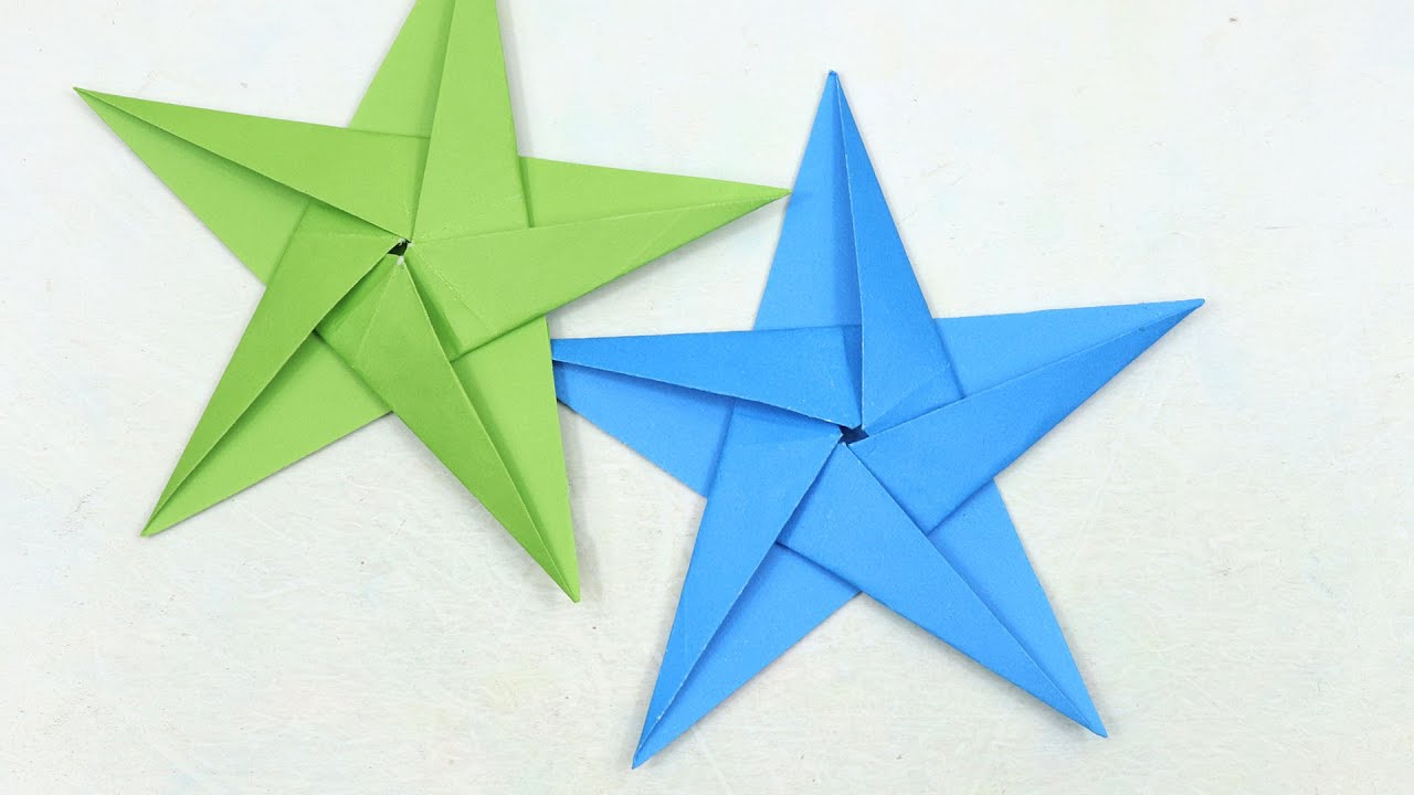 Origami Paper Star Tutorial, Learn how to fold a paper star in this cute origami  paper star tutorial. Follow the step by step paper folding instructions for  this easy origami paper