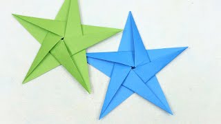 Paper Star folding - Easy Origami Star for beginners