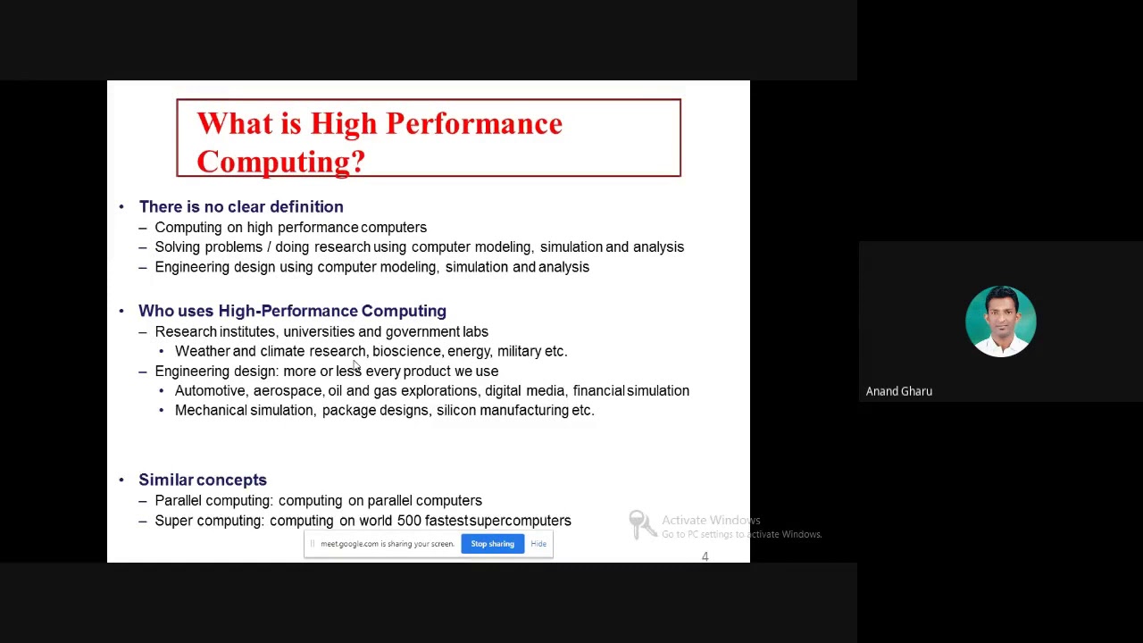 1. HIGH PERFORMANCE COMPUTING INTRO 2020 - YouTube