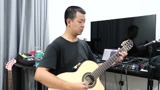 Video thumbnail of "VÙNG TRỜI BÌNH YÊN / Guitar Solo (Fingerstyle)"