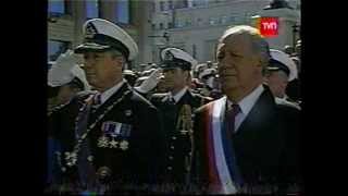 Honores al Presidente Lagos el 21 de Mayo del 2005