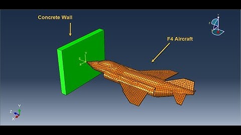 Simulation Phantom aircraft collision with a concrete wall in Abaqus