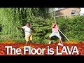 The floor is lava challenge le sol cest de la lave  kboyz tv