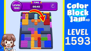 Color Block Jam Level 1593 Solution Walkthrough