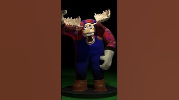 Mackenzie Rebrand Model Showcase #fnaf #fnafvhs #fnafanimation #blender #creepy #mackenzies #shorts