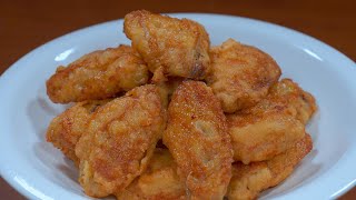 Should I use flour or starch when frying chicken wings at home? Share a secret recipe#cooking