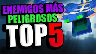 TOP 5 los mobs MÁS PELIGROSOS de Minecraft